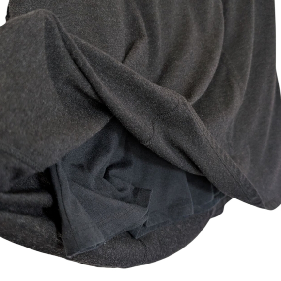 prAna Daphne Skirt Knee Length Charcoal Grey Cotton Blend Women's size Small - Picture 7 of 13
